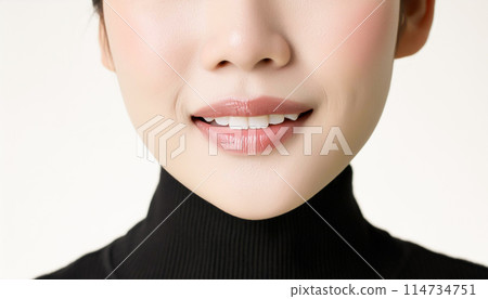 White teeth close-up, dental care, beauty image White teeth close-up, dental care, beauty image 114734751