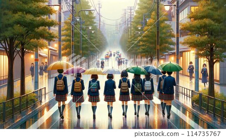 雨中回家的路上：青春的靜謐時光和友誼的溫暖 114735767