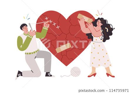 Married couple restores romantic relationships after trying on and mends broken heart Married couple restores romantic relationships after trying on and mends broken heart 114735971