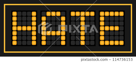 Orange color led banner in word hate on black background Orange color led banner in word hate on black background 114736153