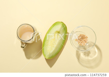 Juicy and tasty summer time fruit concept - melon 114737259