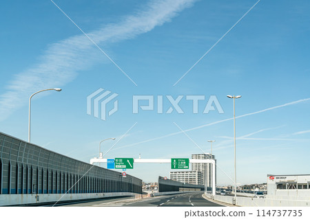 Highway under the blue sky Highway under the blue sky 114737735