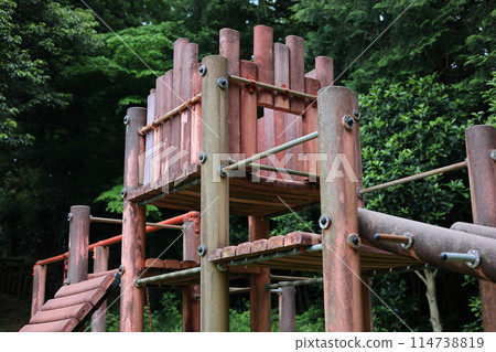 Abandoned park playground equipment 8 Abandoned park playground equipment 8 114738819