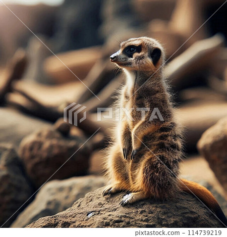 Stand up Meerkat 114739219