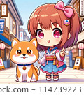 A Kyoto date with a chibi idol and a Shiba Inu 114739223