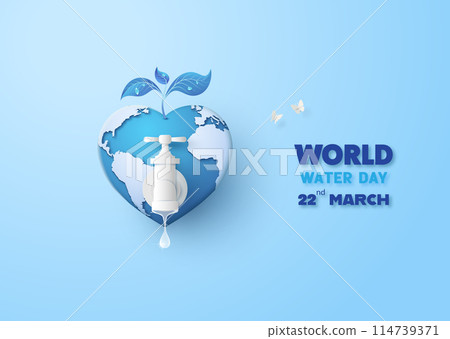 concept of ecology and world water day . 114739371