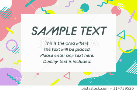 memphis geometric background 114739520