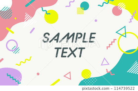 memphis geometric background 114739522