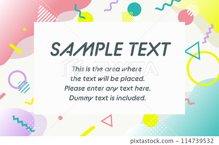 memphis geometric background memphis geometric background 114739532