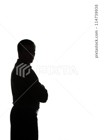 Portrait of a young man, back view Portrait of a young man, back view 114739938