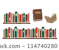 Hand-drawn illustration of bookshelf 114740280
