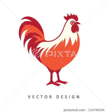 chicken minimalist vector design isolated illustration chicken minimalist vector design isolated illustration 114740504