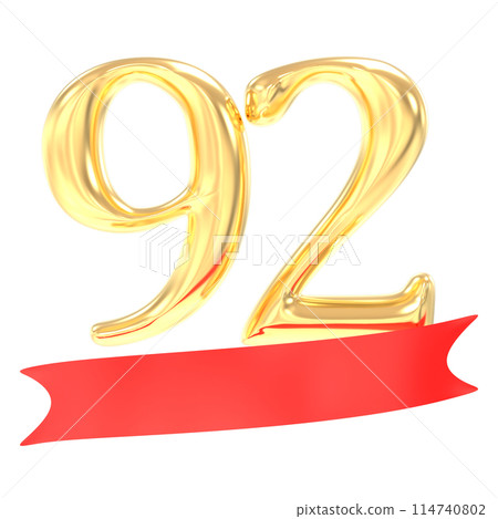 Happy Anniversary Number 3D Render Happy Anniversary Number 3D Render 114740802