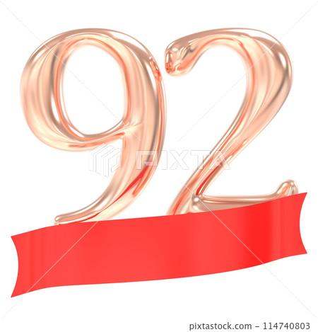 Happy Anniversary Number 3D Render 114740803
