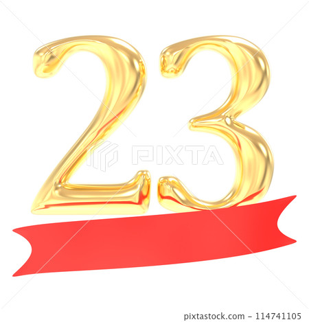 Happy Anniversary Number 3D Render 114741105