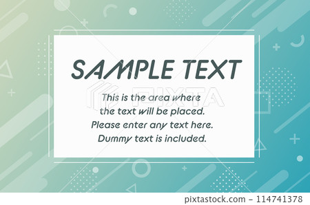 Memphis geometric background blue Memphis geometric background blue 114741378