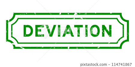 Grunge green deviation word rubber seal stamp on white background Grunge green deviation word rubber seal stamp on white background 114741867