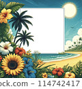 充滿活力的海灘，感覺就像夏天 114742417