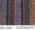 Nepalese textile background. Woven ethnic fabric texture 114742475