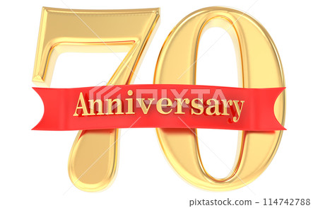 Year Anniversary Number Gold 3D Year Anniversary Number Gold 3D 114742788