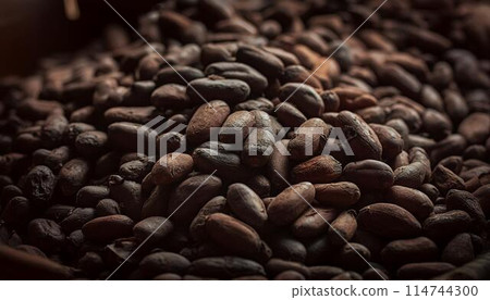 cocao beans background cocao beans background 114744300