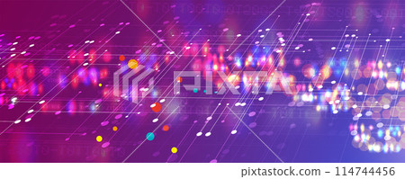 Abstract Artificial intelligence. Cloud computing. Machine learning. Technology web background. Virtual concept futuristic background. Vector art. Abstract Artificial intelligence. Cloud computing. Machine learning. Technology web background. Virtual concept futuristic background. Vector art. 114744456