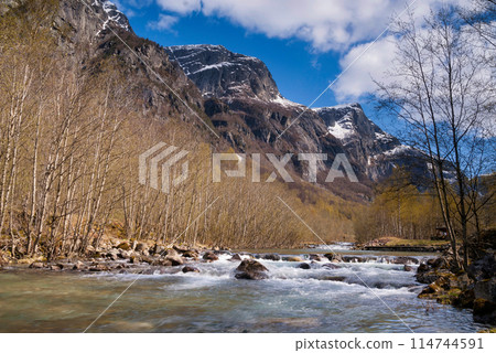 The Sima river near Eidfjord 114744591