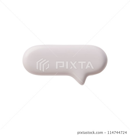 3D glossy white empty speech bubble, vector render roundish rectangular text bubble form social media chat message icon 3D glossy white empty speech bubble, vector render roundish rectangular text bubble form social media chat message icon 114744724