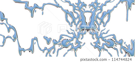 3D chrome liquid background abstract futuristic silver shape, fluid mercury glossy metal surface. 3D chrome liquid background abstract futuristic silver shape, fluid mercury glossy metal surface. 114744824