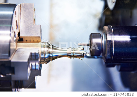 Workpiece in lathe machine 114745038