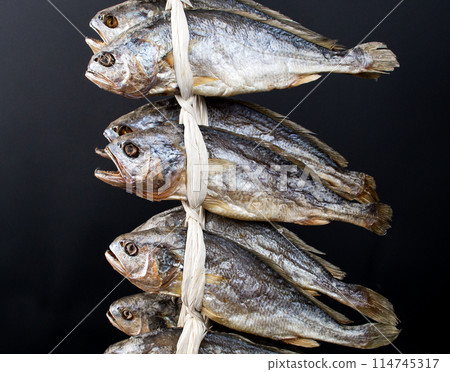 South korea food. dried yellow corvina South korea food. dried yellow corvina 114745317