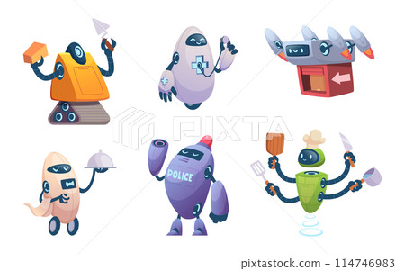 Robotic assistant. Automatic computer in surgical systems orthopedic bionic technologies exact vector robot helping people 114746983