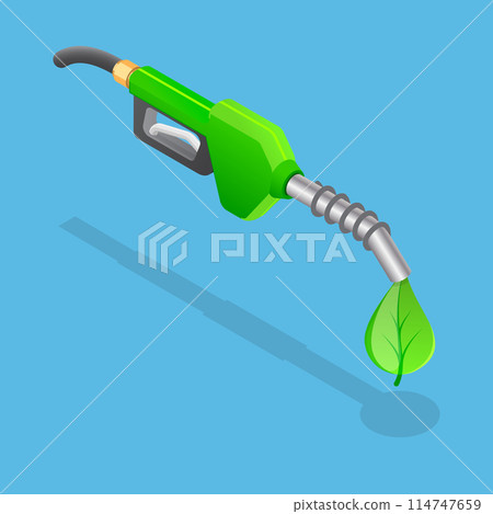 3D Isometric Flat Vector Icon of Bio Fuel, Green Petrol Station 3D Isometric Flat Vector Icon of Bio Fuel, Green Petrol Station 114747659