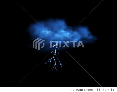 Vector design of a stormy blue sky with smoke, fog effects on a black background Vector design of a stormy blue sky with smoke, fog effects on a black background 114748014