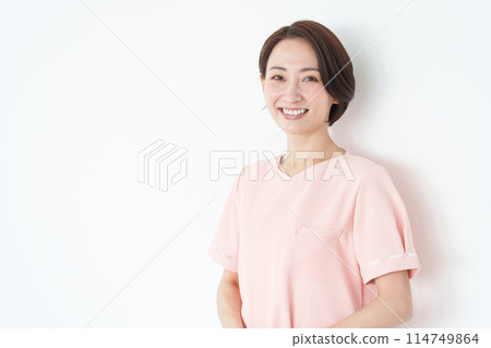 微笑的女護士(白底/白底) 微笑的女護士(白底/白底) 114749864