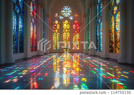 Beautiful Church Stained Glass 7 AI-Generated Images 114750130