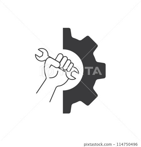 Wrench logo icon 114750496