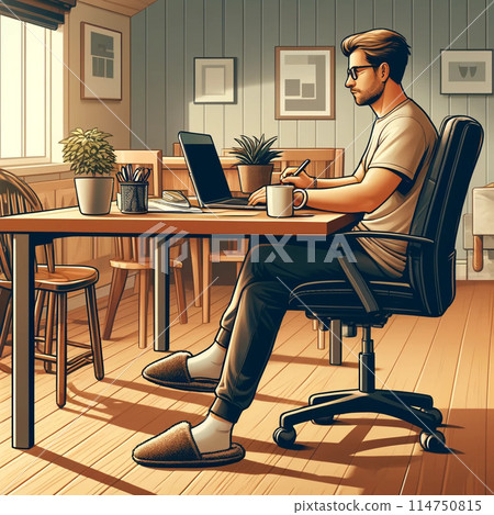 Working from home Working from home 114750815