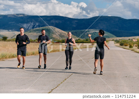 Preparation of the athletic team for the Athletic Marathon Journey 114751224