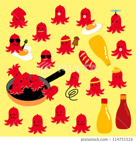 可愛的章魚香腸材料合集， 114751528