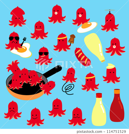 可愛的章魚香腸材料合集， 114751529