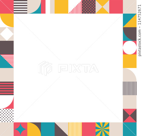 Square frame_geometric pattern Square frame_geometric pattern 114752671