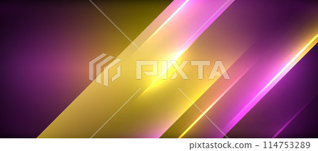 Image purple and yellow background, glowing lines, vibrant colors, patterns 114753289