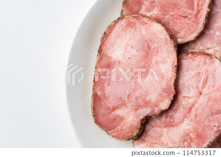 厚片燻豬舌特寫 114753317