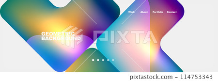 Square internet web page design template. Vector Illustration For Wallpaper, Banner, Background, Card, Book Illustration, landing page Square internet web page design template. Vector Illustration For Wallpaper, Banner, Background, Card, Book Illustration, landing page 114753343