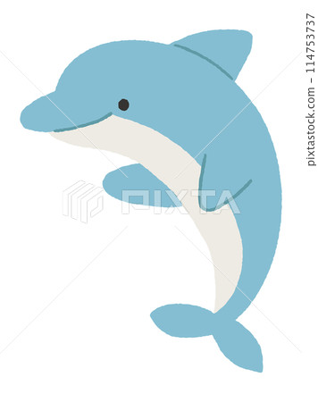 海豚跳躍的插圖 海豚跳躍的插圖 114753737