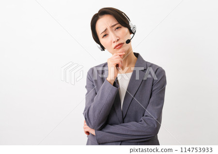 Young female operator business image Young female operator business image 114753933