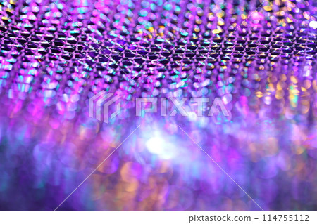 Metal Mesh in Lighting macro shot 114755112