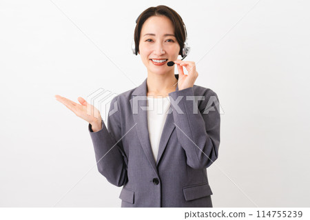 Young female operator business image Young female operator business image 114755239