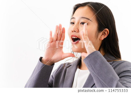 Young woman wearing a business suit Business image Young woman wearing a business suit Business image 114755333